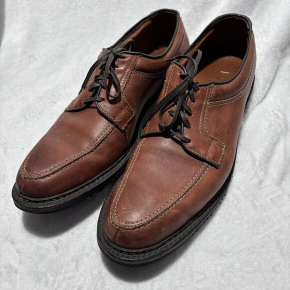Allen Edmonds Mens Size 14 2R Brown Comfort Shoes Wilbert Oxfords 1951 45309 Dst - Picture 1 of 12